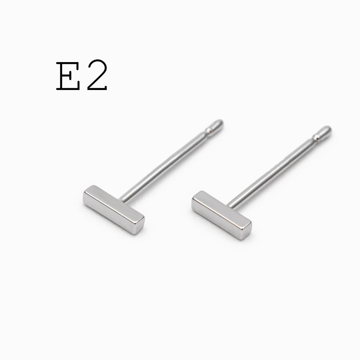 10pcs Gold Minimalist Earrings, 18K Gold Plated Brass, Tiny Stud Earrings (GB-4217)