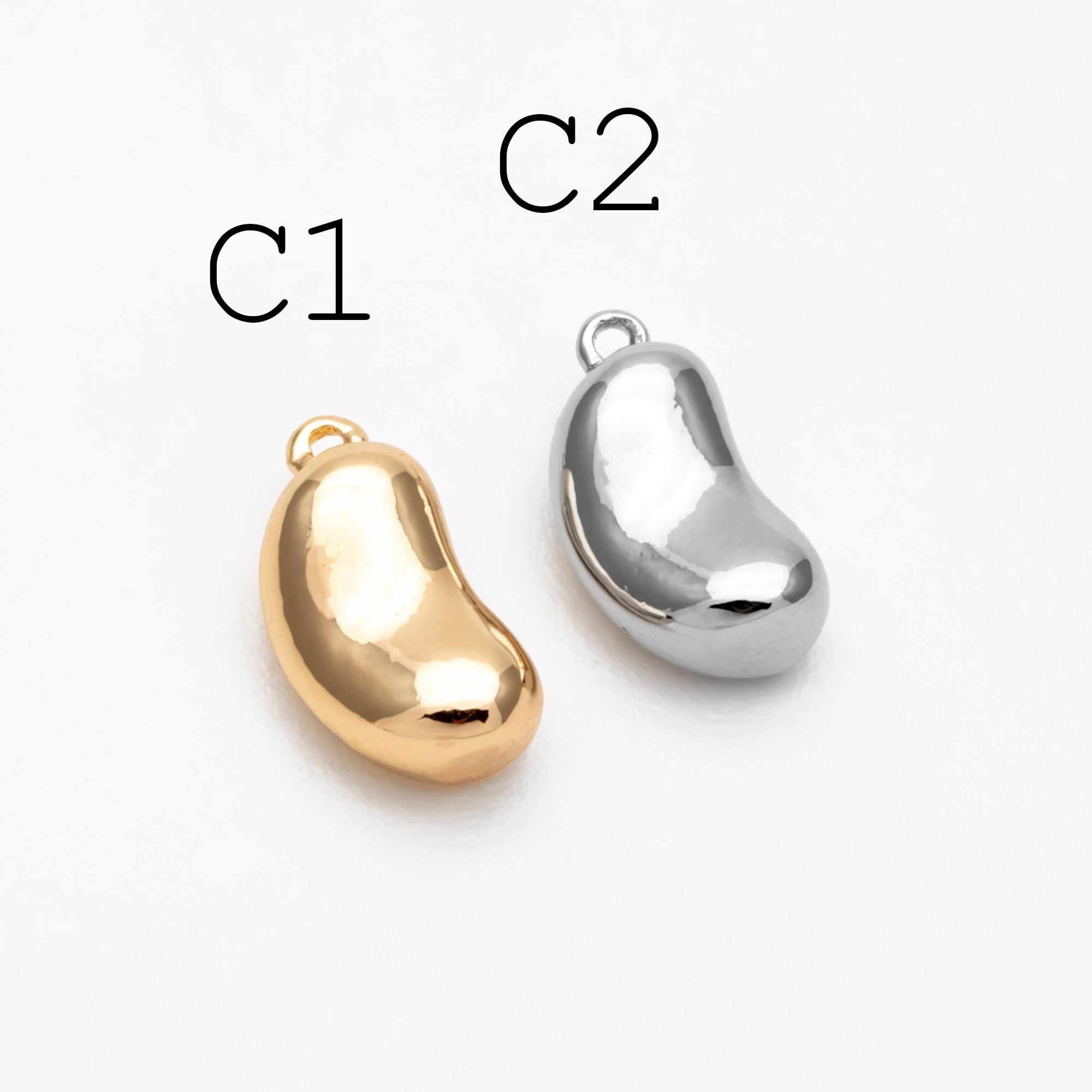10pcs Gold/ Silver Nut Charms , 18K Gold/ Rhodium plated Brass, Jewelry Making, Diy Material, Jewelry Supplies (GB-4589)