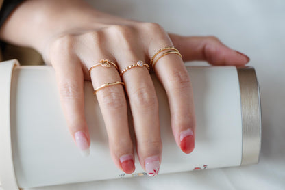 4pcs Gold/ Silver Minimalist Ring, Finger Ring, Everyday Ring, Modern Style Ring, Fashion Rings, Dainty Rings (#JZ-022)