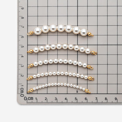 Glass Pearl Connectors for DIY Jewelry, Bracelet & Necklace Making (GB-4774)