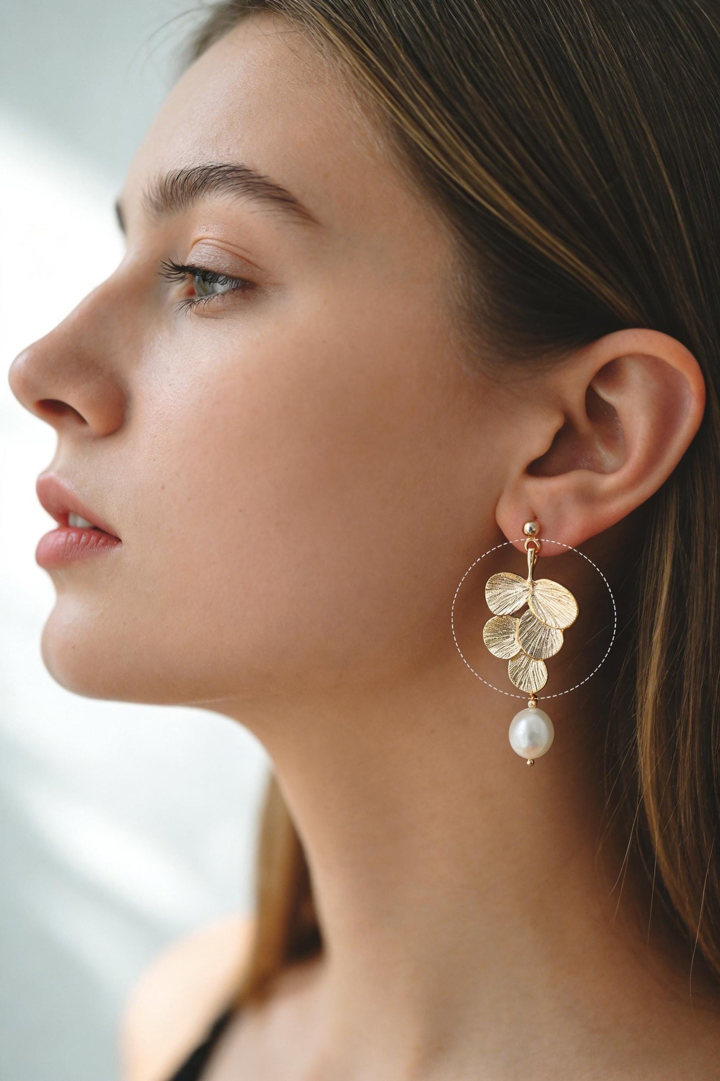 10pcs Gold Leaf Charm Connectors , Real Gold plated Brass, Leaf Pendant with Two Loops (GB-4391)