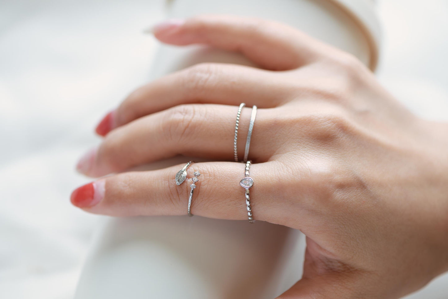 4pcs Gold/ Silver Minimalist Ring, Finger Ring, Everyday Ring, Modern Style Ring, Fashion Rings, Dainty Rings (#JZ-022)