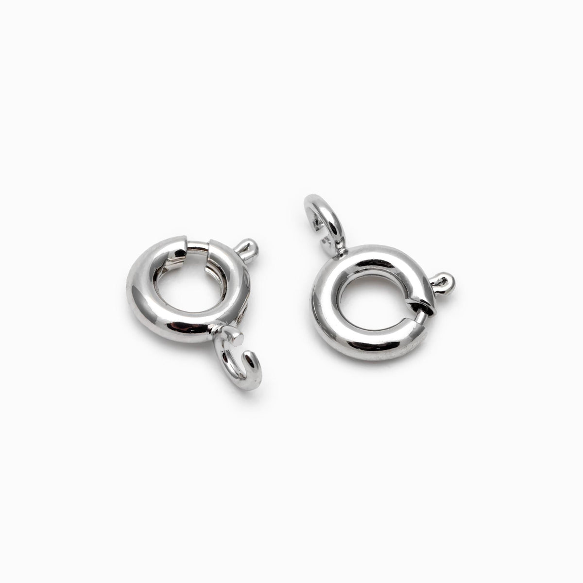 20pcs Round Spring Clasp, Necklace Clasp, Gold Spring Clasp, Jewelry Clasp, Suitable For Jewelry Making Supplies (GB-3764-C)