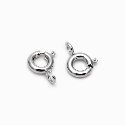 20pcs Round Spring Clasp, Necklace Clasp, Gold Spring Clasp, Jewelry Clasp, Suitable For Jewelry Making Supplies (GB-3764-C)