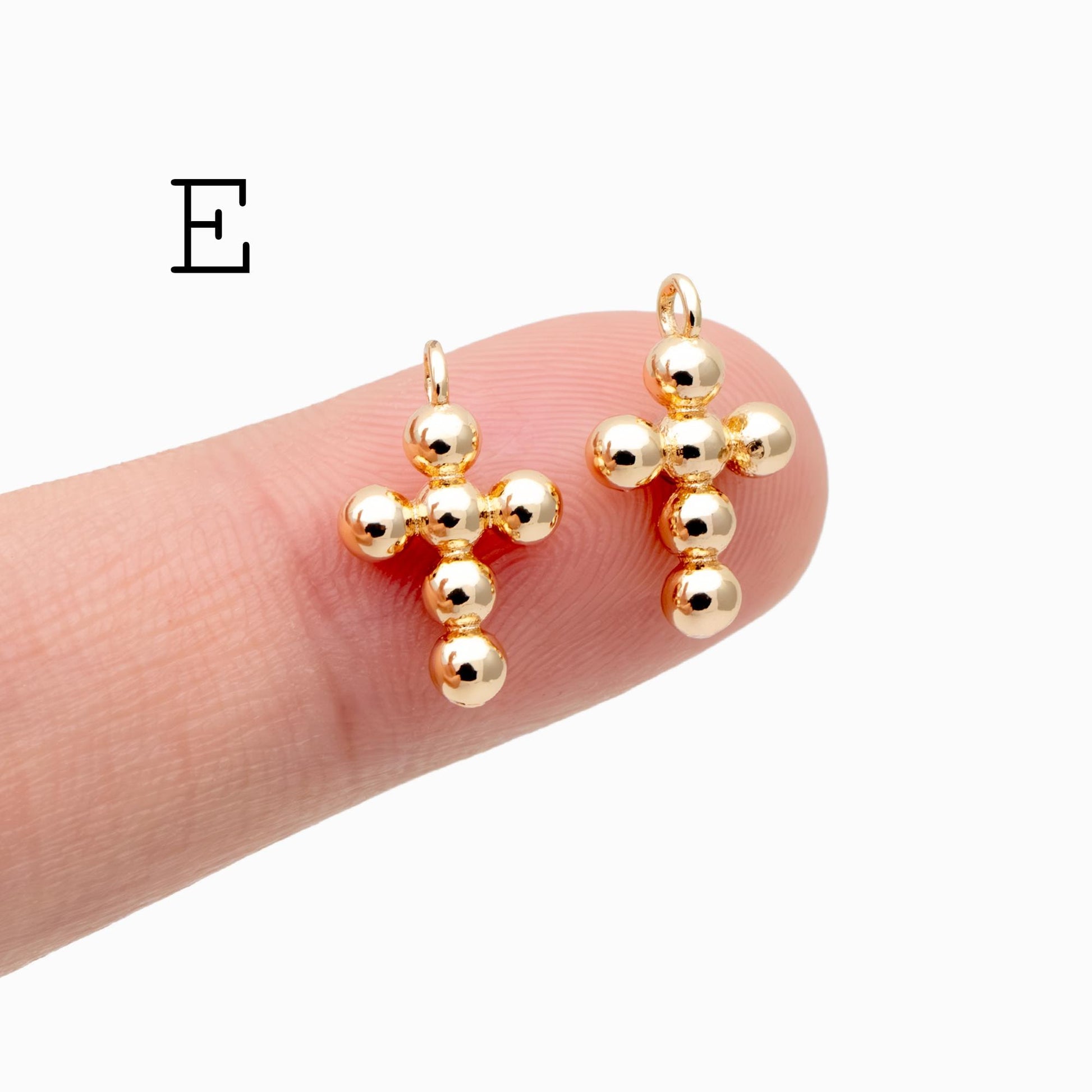 4pcs Cross Charm, Tiny Cross Charm, Cross Pendant, Cross Necklace Charm(GB-2731)