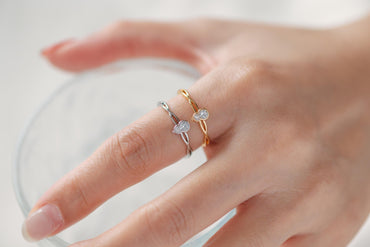 4pcs CZ Pave Gold/ Silver Gourd Ring, Modern Style Ring, Fashion Rings, Dainty Rings, Adjustable Ring (#JZ-008)
