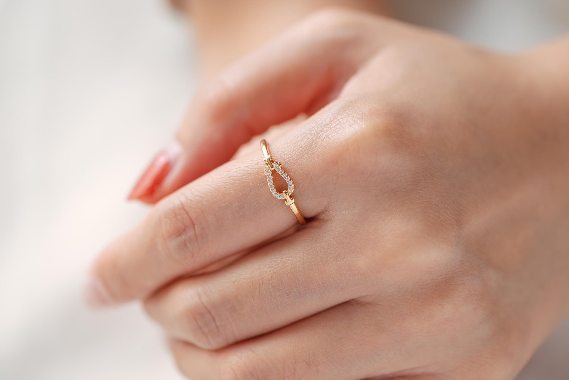 4pcs CZ Pave Finger Ring, Gold/ Rhodium plated Brass, Gift for Her, Dainty Ring, Minimalist Ring (#JZ-011)