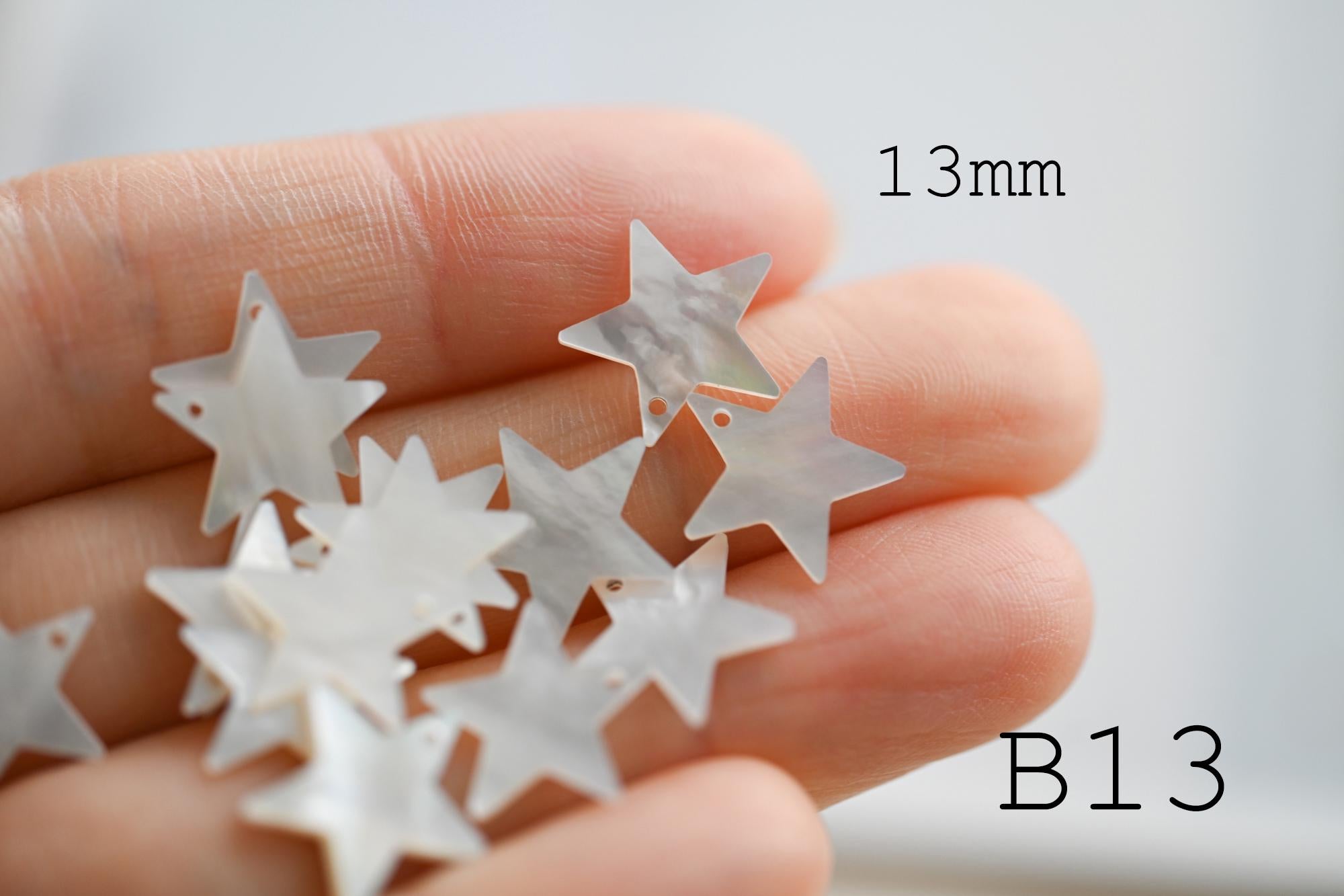 10pcs White Mother of Pearl Pendants, Geometric Shell Charms for DIY Earrings, Necklaces, Handmade Jewelry (BK-003)