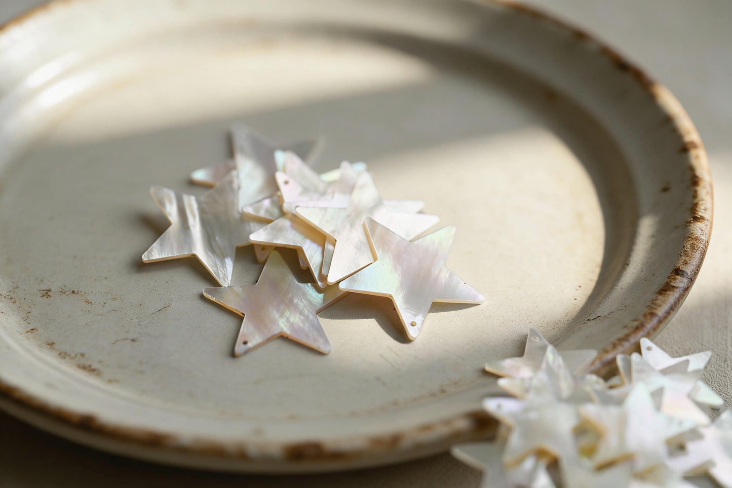 10pcs White Mother of Pearl Pendants, Geometric Shell Charms for DIY Earrings, Necklaces, Handmade Jewelry (BK-003)