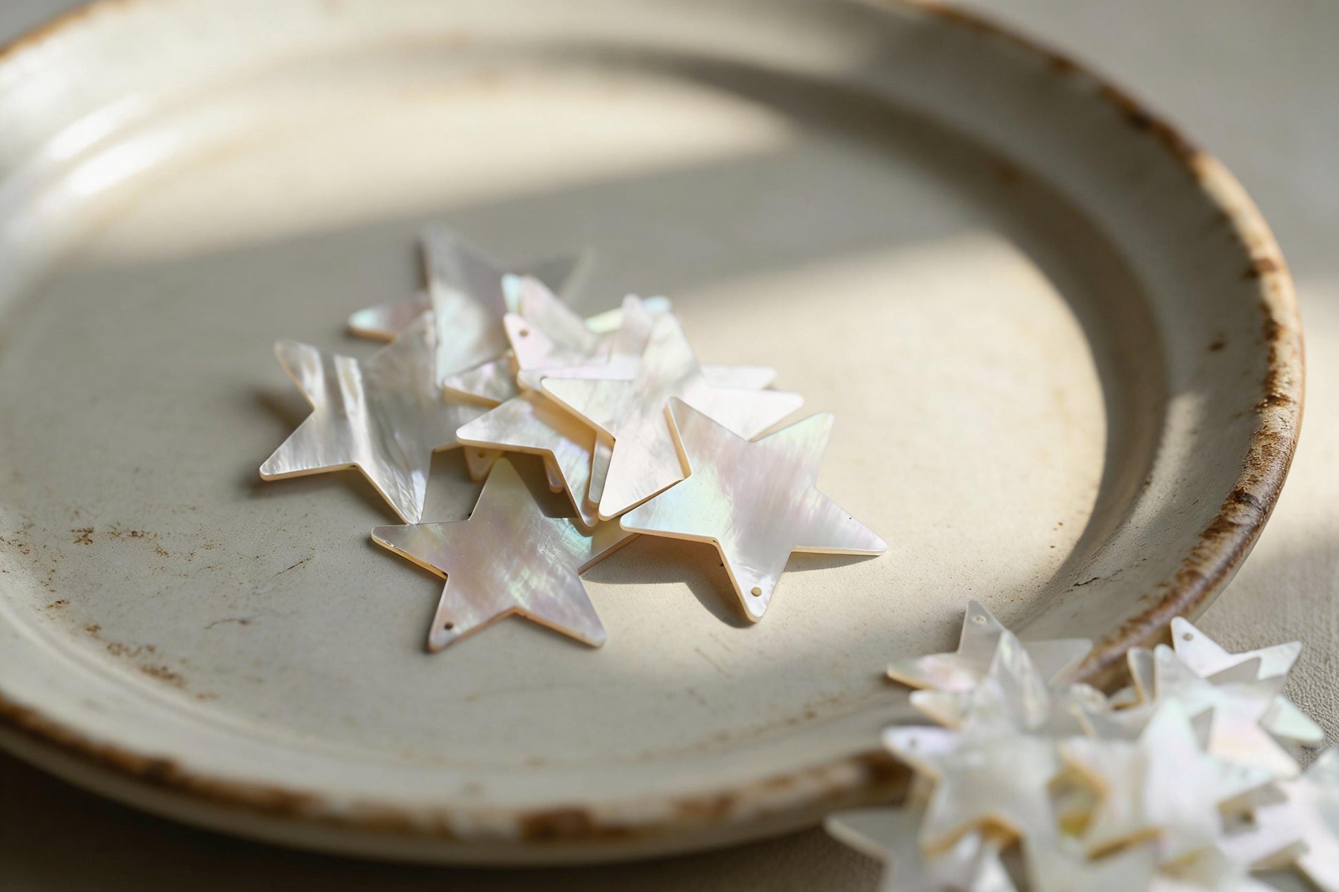 10pcs White Mother of Pearl Pendants, Geometric Shell Charms for DIY Earrings, Necklaces, Handmade Jewelry (BK-003)