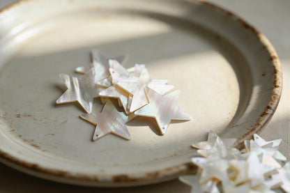 10pcs White Mother of Pearl Pendants, Geometric Shell Charms for DIY Earrings, Necklaces, Handmade Jewelry (BK-003)