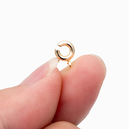 10pcs Round Spring Clasp, Necklace Clasp, Gold Spring Clasp, Jewelry Clasp, Suitable For Jewelry Making Supplies (GB-022)