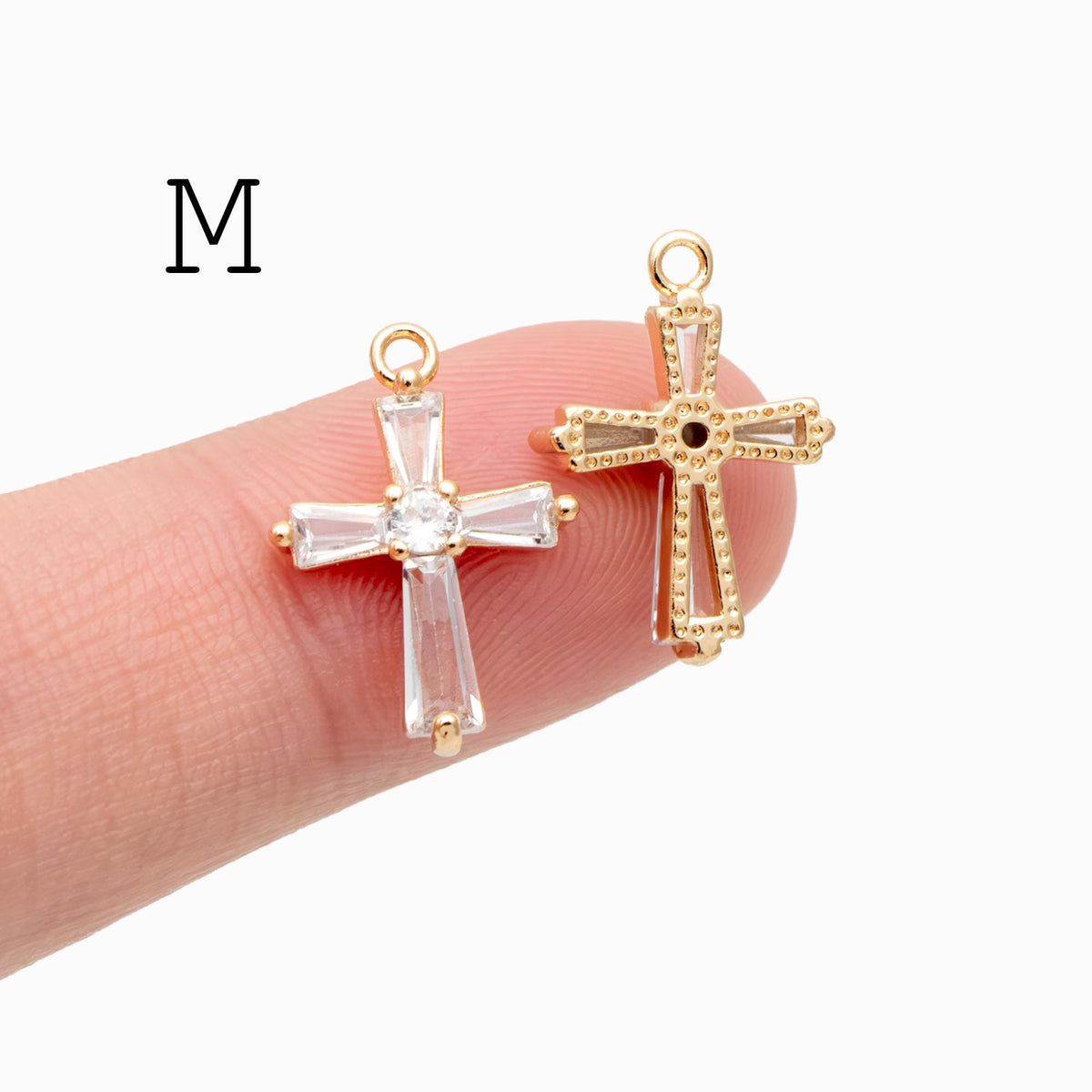 4pcs Cross Charm, Tiny Cross Charm, Cross Pendant, Cross Necklace Charm(GB-2731)