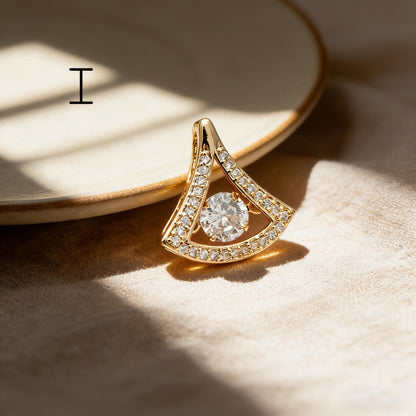 4pcs Gold/ Silver Tone Flower Leaf Charms , 18K Gold/ Rhodium plated Brass, Dainty Earring Pendants (GB-3118)
