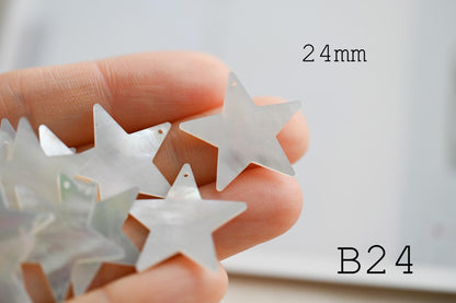 10pcs White Mother of Pearl Pendants, Geometric Shell Charms for DIY Earrings, Necklaces, Handmade Jewelry (BK-003)