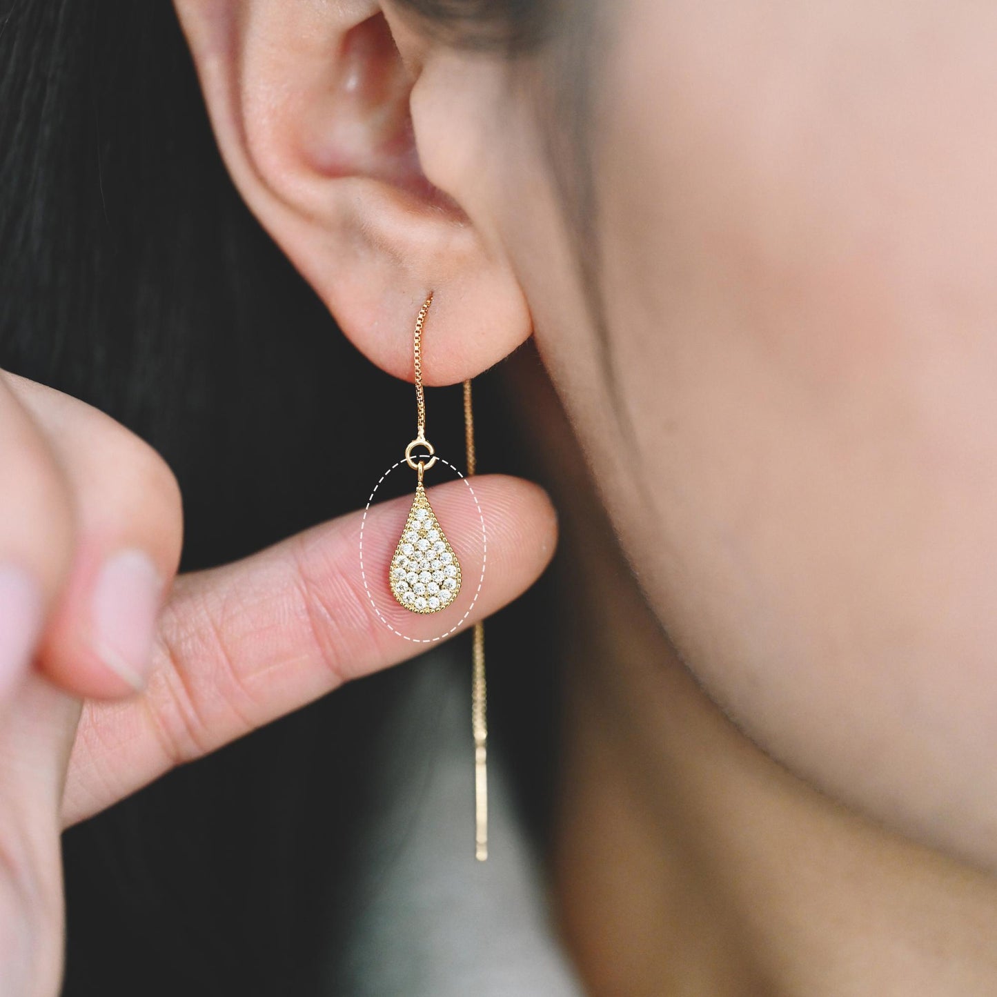 4pcs CZ pave Gold Geometric Connectors , Gold plated Brass Links with 2 Loops, CZ Rhinestone Pave Charm Pendants (GB-160)
