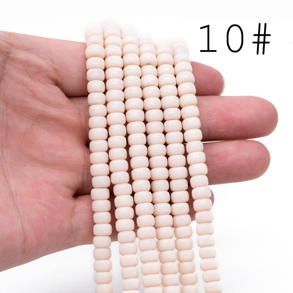 95pcs Smooth Rondelle Glass Beads, 6x4mm, Candy Color Crystal Beads (GM-044)