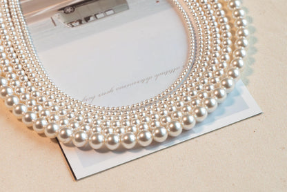 Glass Pearl Bracelet/ Anklet/ Necklaces, Adjustable Quality Crystal Pearl Chain (#LK-627)