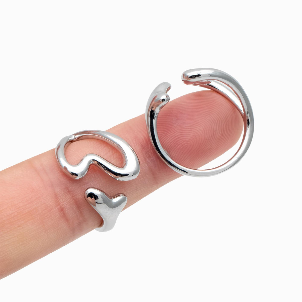 4pcs Gold/ Silver Heart Ring, Everyday Ring, Fashion Rings, Adjustable Ring, Minimalist Ring (#JZ-052)