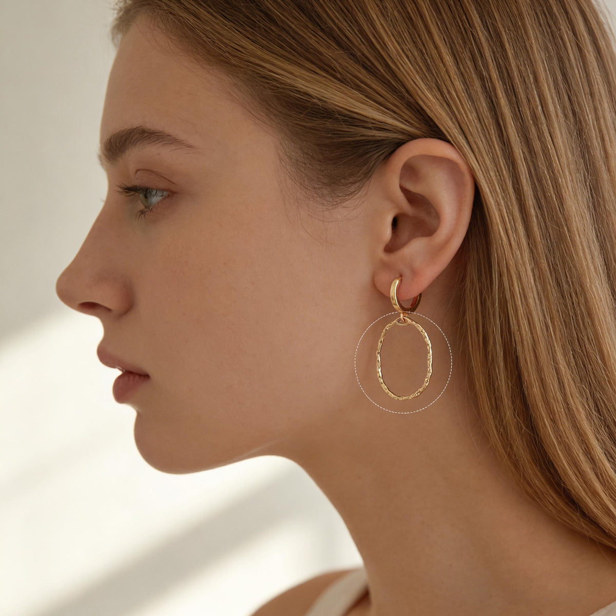 10pcs Gold Geometric Charm Connectors, 18K Gold plated Brass Earring Pendants (GB-2750)