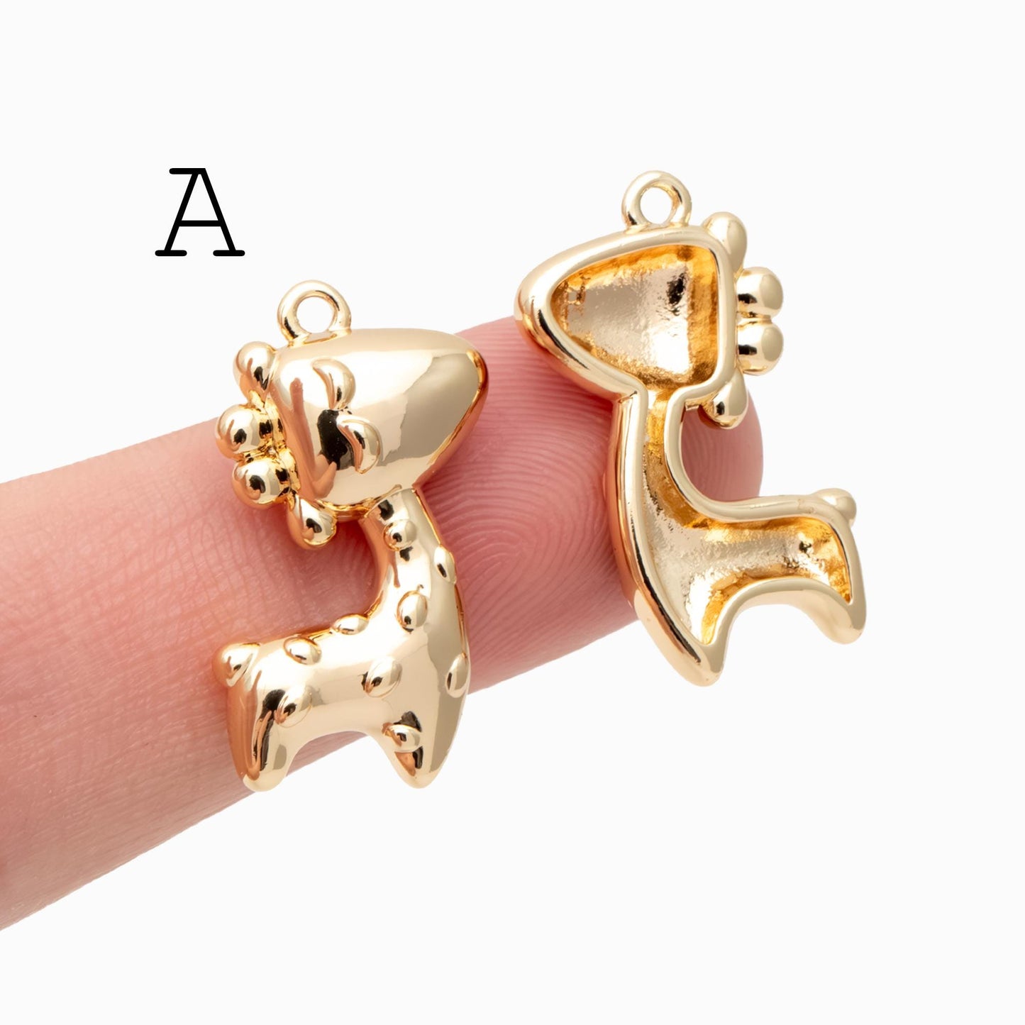 4pcs Gold giraffe / Tiger / Dinosaur Pendant, Jewelry Making, Diy Material, Jewelry Supplies (GB-4086)
