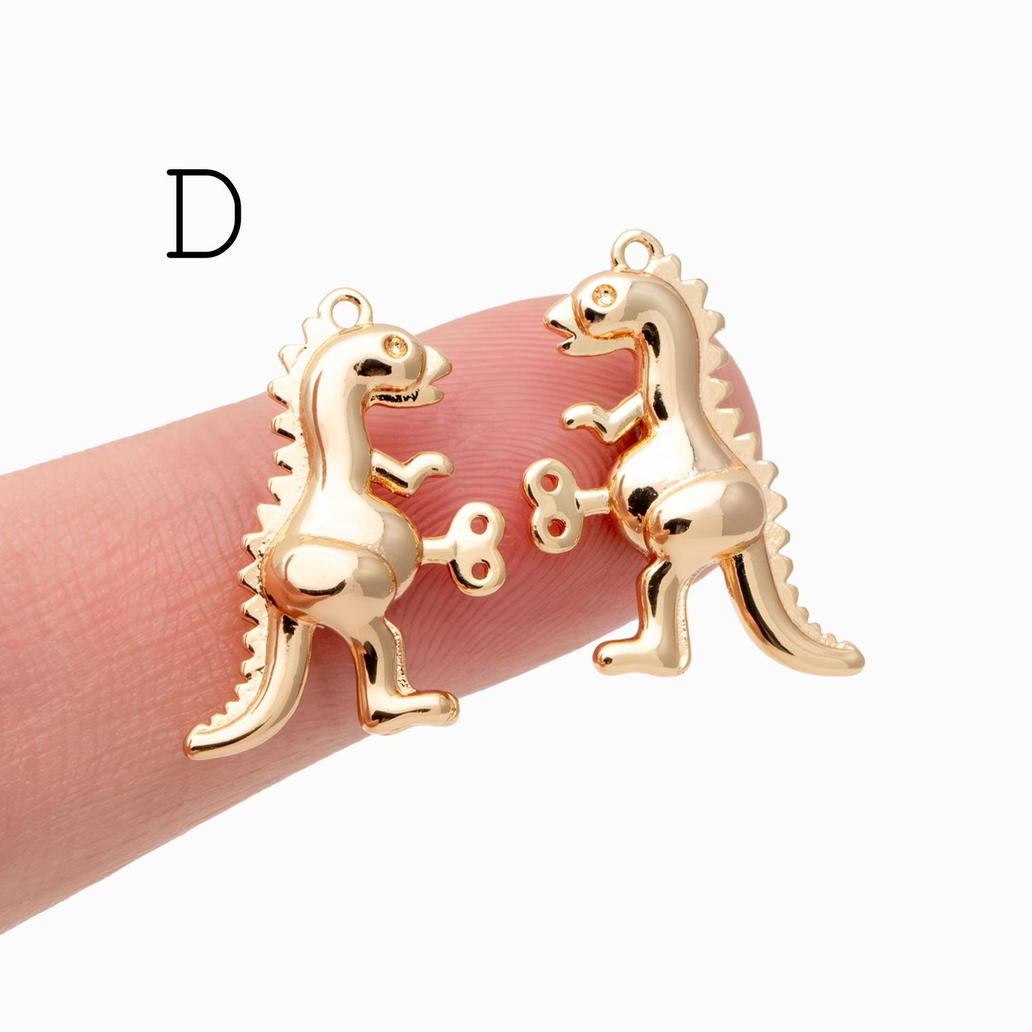 4pcs Gold giraffe / Tiger / Dinosaur Pendant, Jewelry Making, Diy Material, Jewelry Supplies (GB-4086)