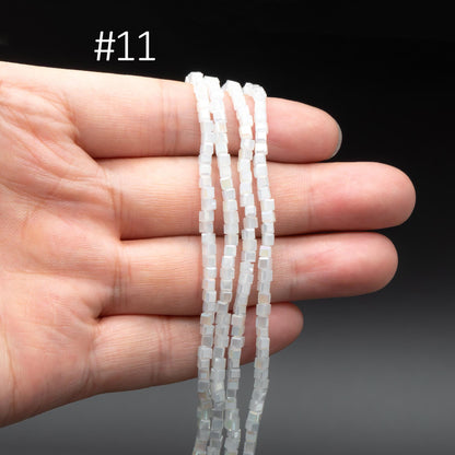 190 beads- Faceted Glass Cube, 2mm Tiny Faceted Crystal beads, (#FZ-02)