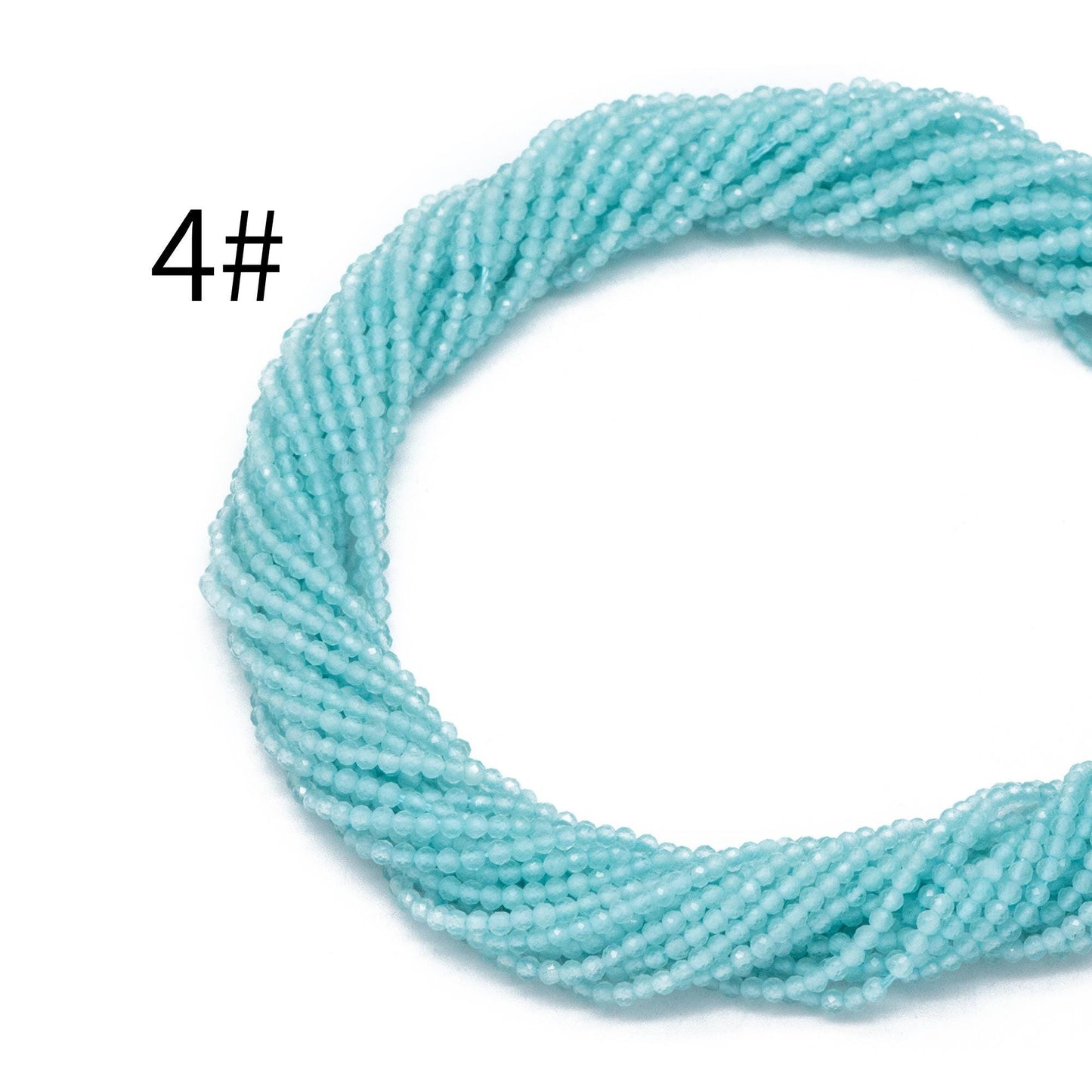 2mm-2.5mm faceted Colorful Micro Cat Eye Glass Beads, Small Faced beads, Bracelet Necklace DIY, Full 15 Inch Strands (TR-012)