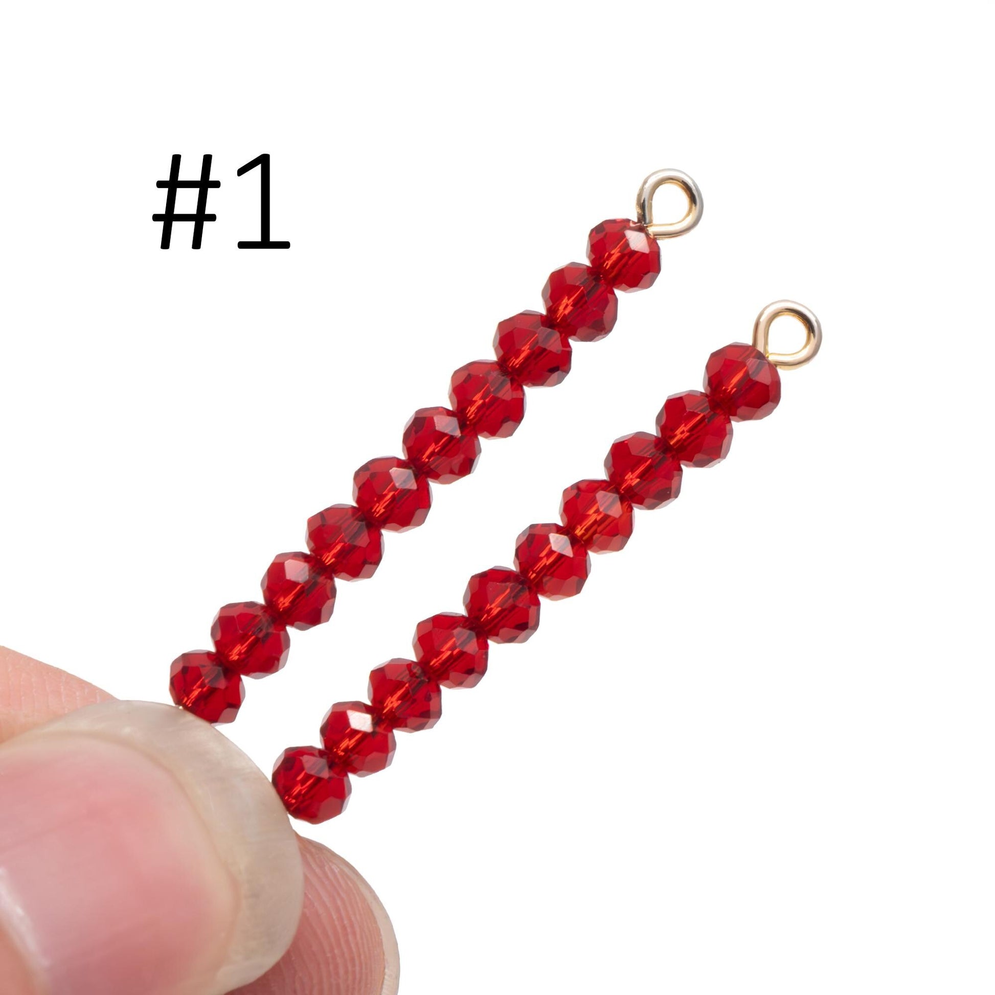 Crystal Glass Rondelle Faceted Tiny beads 2x3mm (#BZ03) (strand of 120 beads)