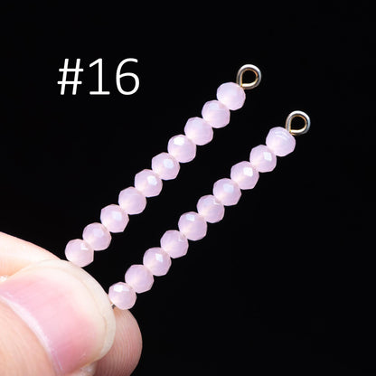 Crystal Glass Rondelle Faceted Tiny beads 2x3mm (#BZ03) (strand of 120 beads)