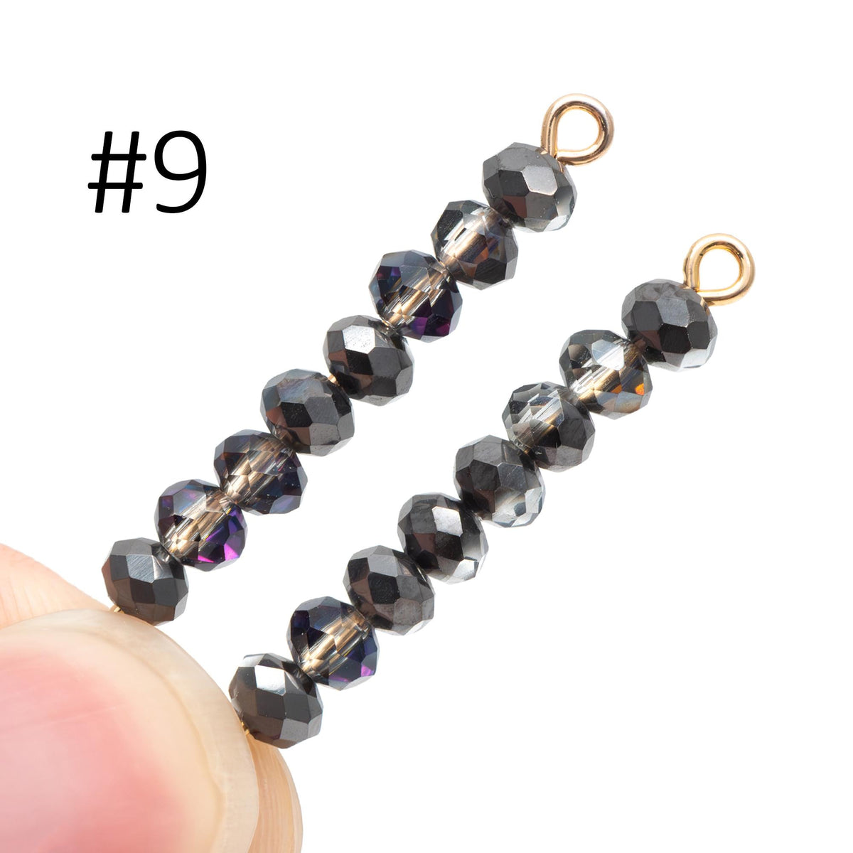 Crystal Rondelle 3x4mm, Glass Faceted Beads, 120 beads (BZ04)