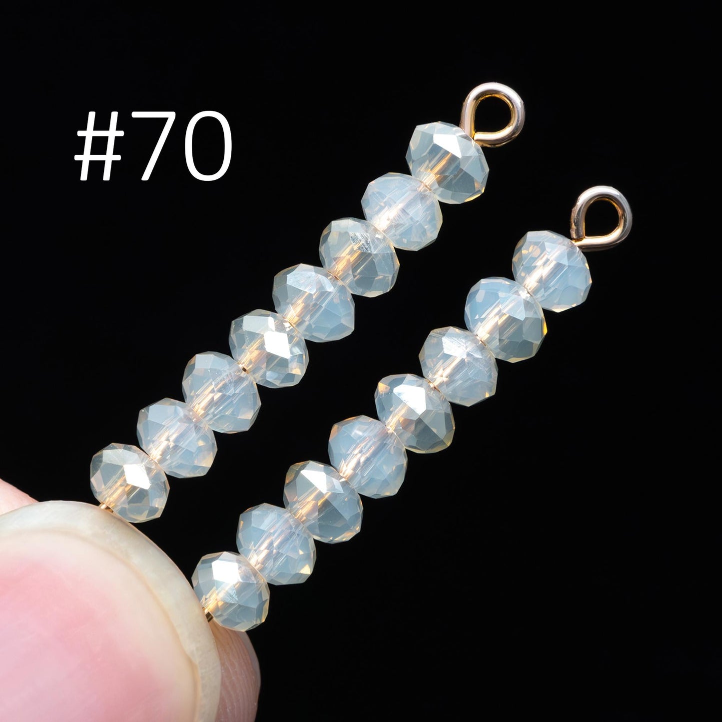 Crystal Rondelle 3x4mm, Glass Faceted Beads, 120 beads (BZ04)