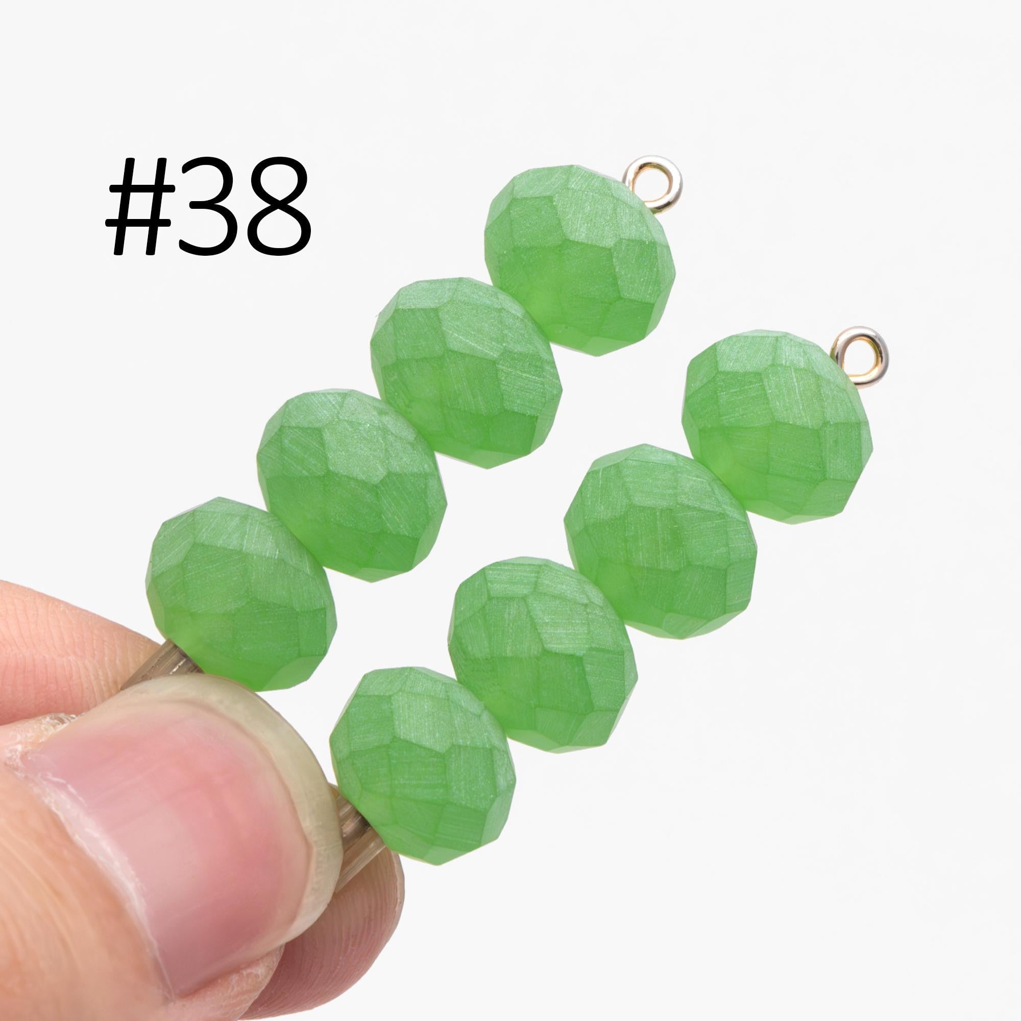 65 beads Rondelle Crystal Glass Faceted beads 8x10mm (BZ10)