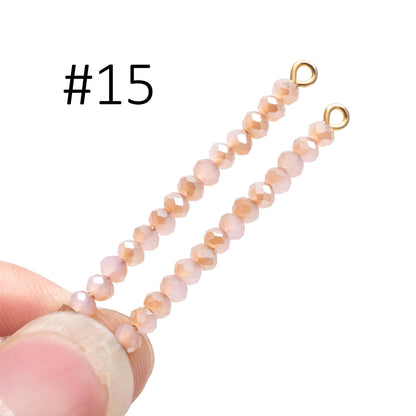 Crystal Glass Rondelle Faceted beads 3mm, You Choose Colors (#BZ99) (A set of 140 beads)