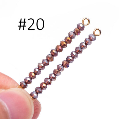 Crystal Glass Rondelle Faceted beads 3mm, You Choose Colors (#BZ99) (A set of 140 beads)