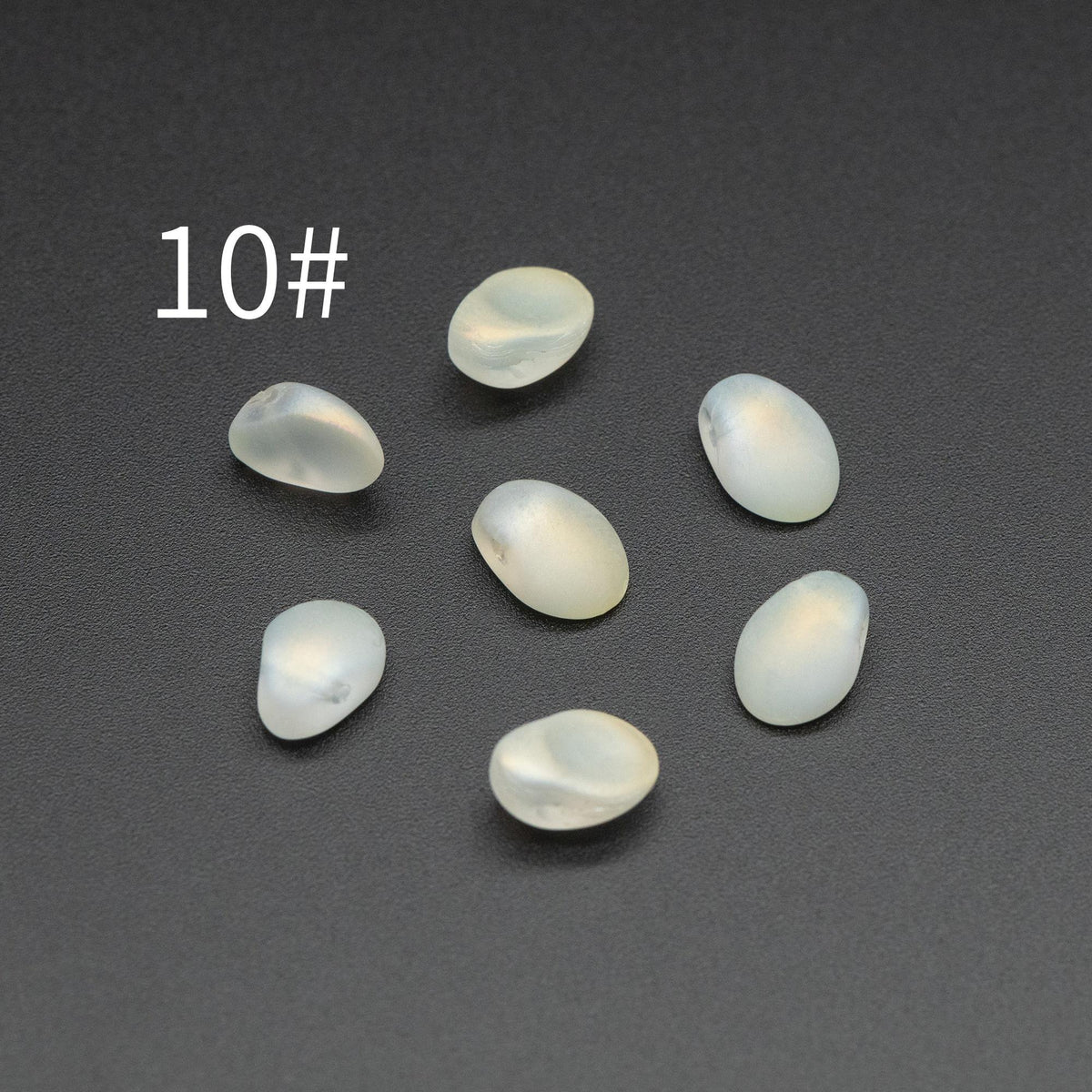 50 beads- Crystal Glass Leaf Beads, Unique Shaped Teardrop Beads, Multi Colors (#GM-033)