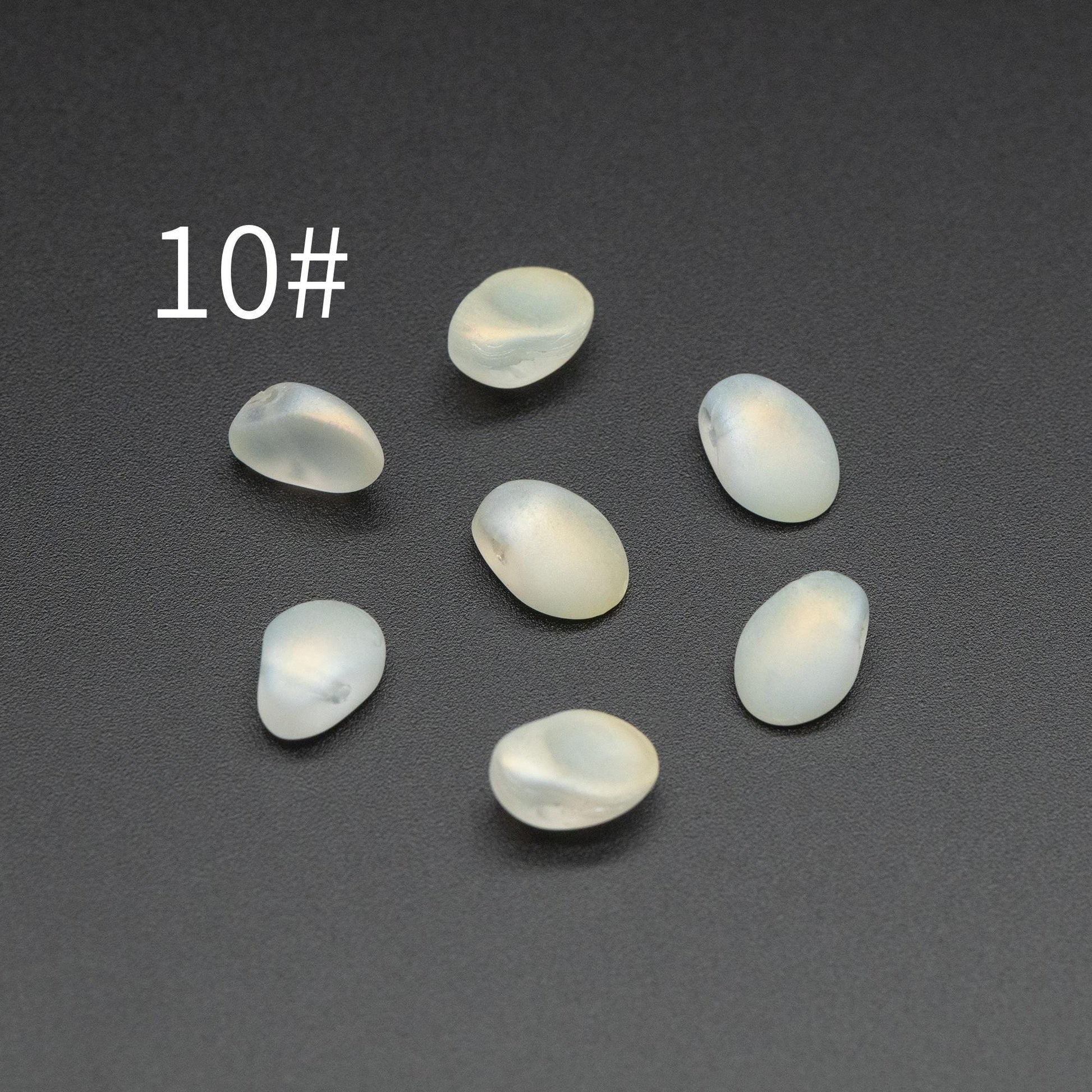 50 beads- Crystal Glass Leaf Beads, Unique Shaped Teardrop Beads, Multi Colors (#GM-033)