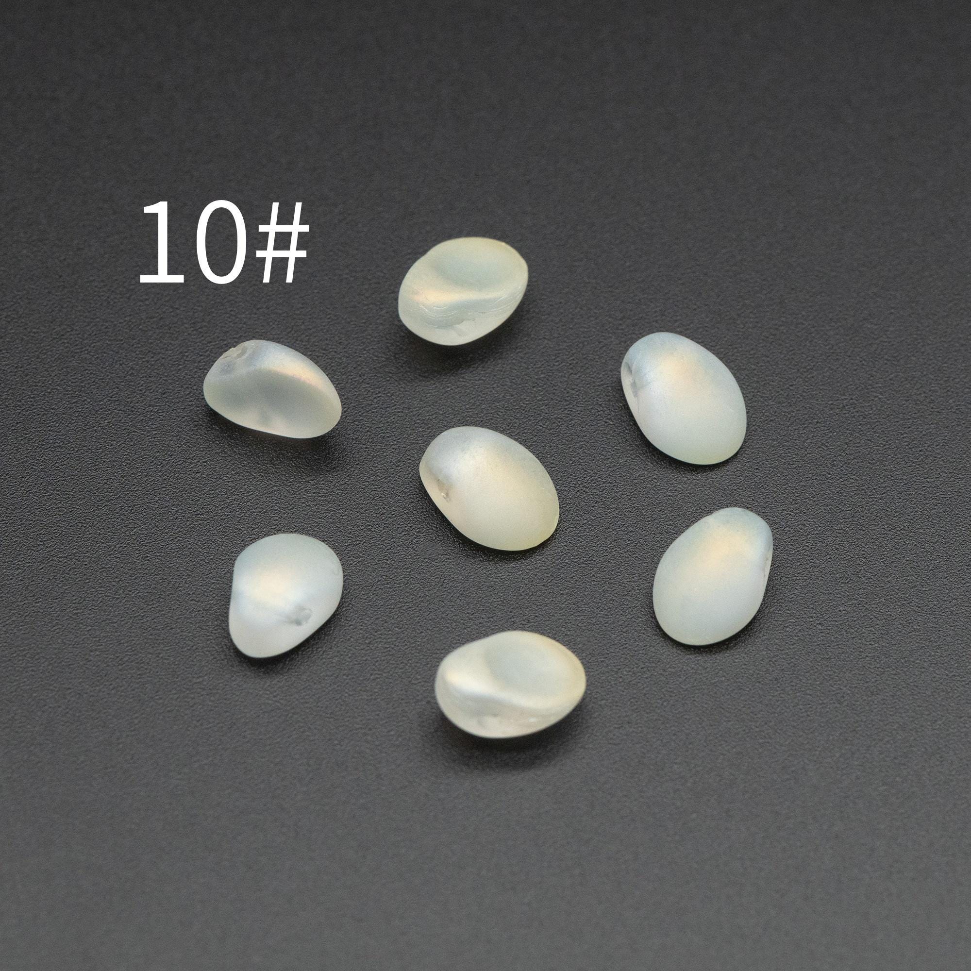 50 beads- Crystal Glass Leaf Beads, Unique Shaped Teardrop Beads, Multi Colors (#GM-033)