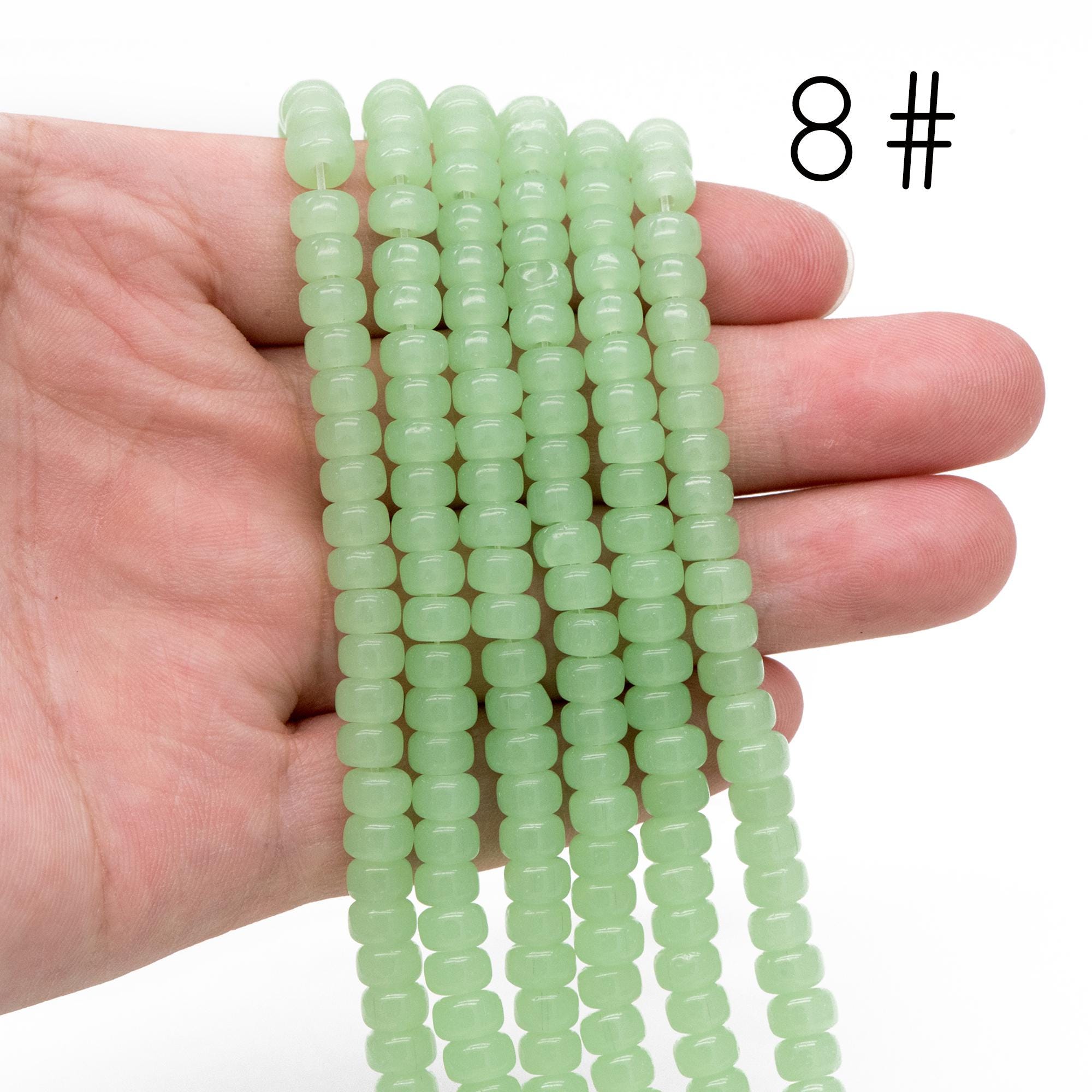 95pcs Smooth Rondelle Glass Beads, 6x4mm, Candy Color Crystal Beads (GM-044)