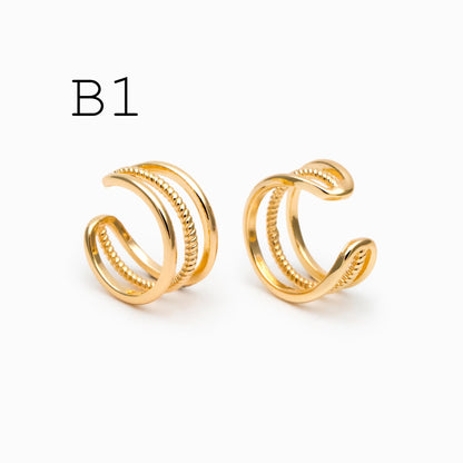 10pcs Gold Ear Cuff, Cartilage Ear Cuff, Gold Plated Ear Cuff, Knot Ear Cuff, Cartilage Earrings (GB-2121)