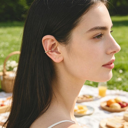 10pcs Gold Ear Cuff, Cartilage, Fake Piercing, Cartilage Ear Cuff, Ear Wrap, Earcuff (GB-2826)