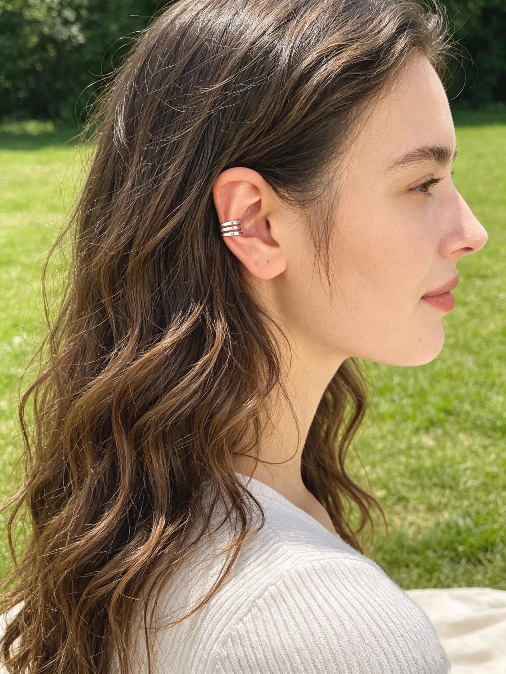 10pcs Gold Ear Cuff, Cartilage, Fake Piercing, Cartilage Ear Cuff, Ear Wrap, Earcuff (GB-2826)