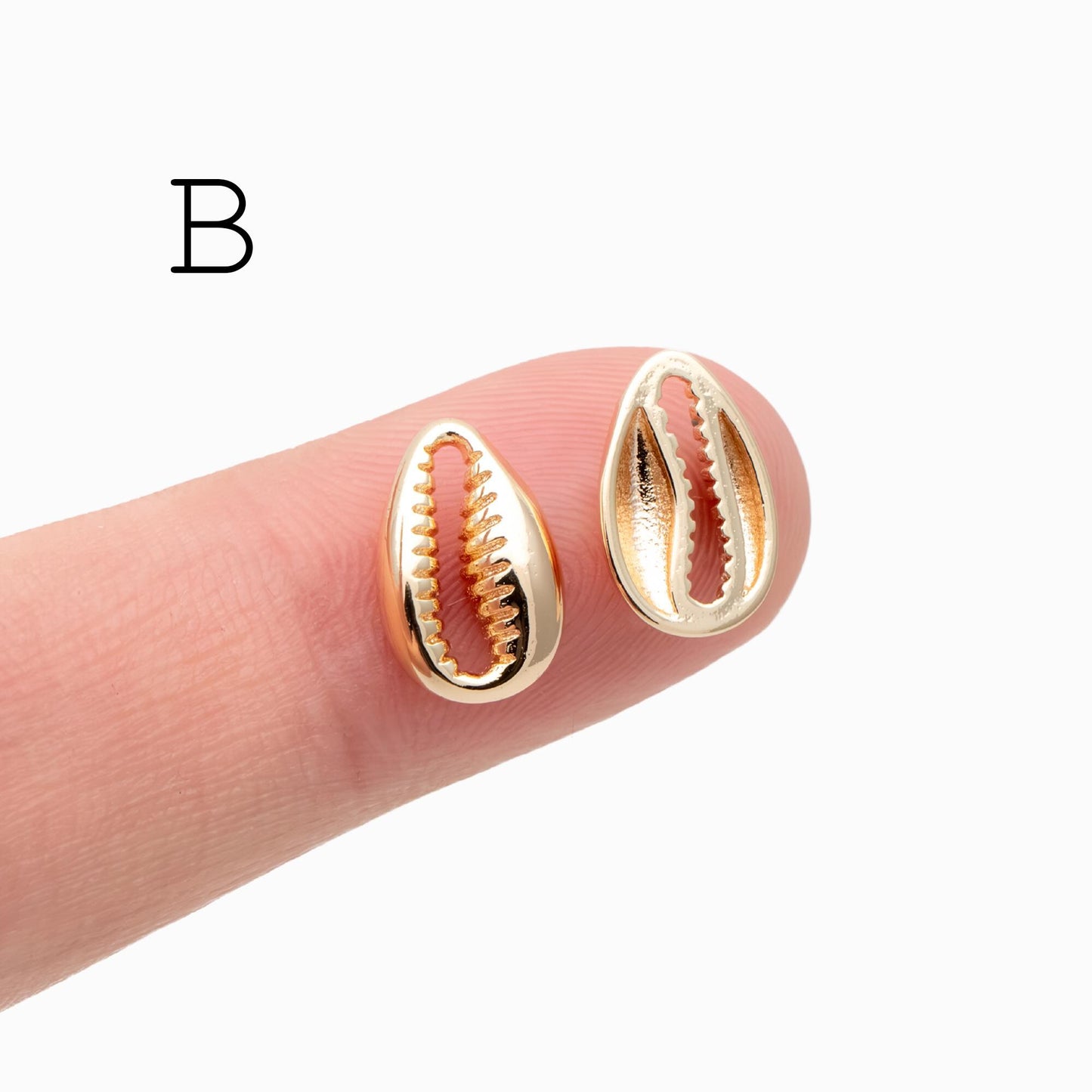 10pcs Gold Ocean Charms, 18K Gold plated Brass Beach Charms, DIY Supplies Wholesale (GB-3936)