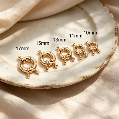 4pcs Gold/ Silver Sailor Clasp,Round Clasp,Sailor Clasp for DIY Jewelry Making Supply (GB-4777)