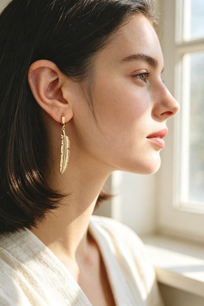4pcs Gold/ Silver Tone Wing Charms , Real 18K Gold/ Rhodium plated Brass Wing Pendants , Color Not Easily Tarnish (GB-383)