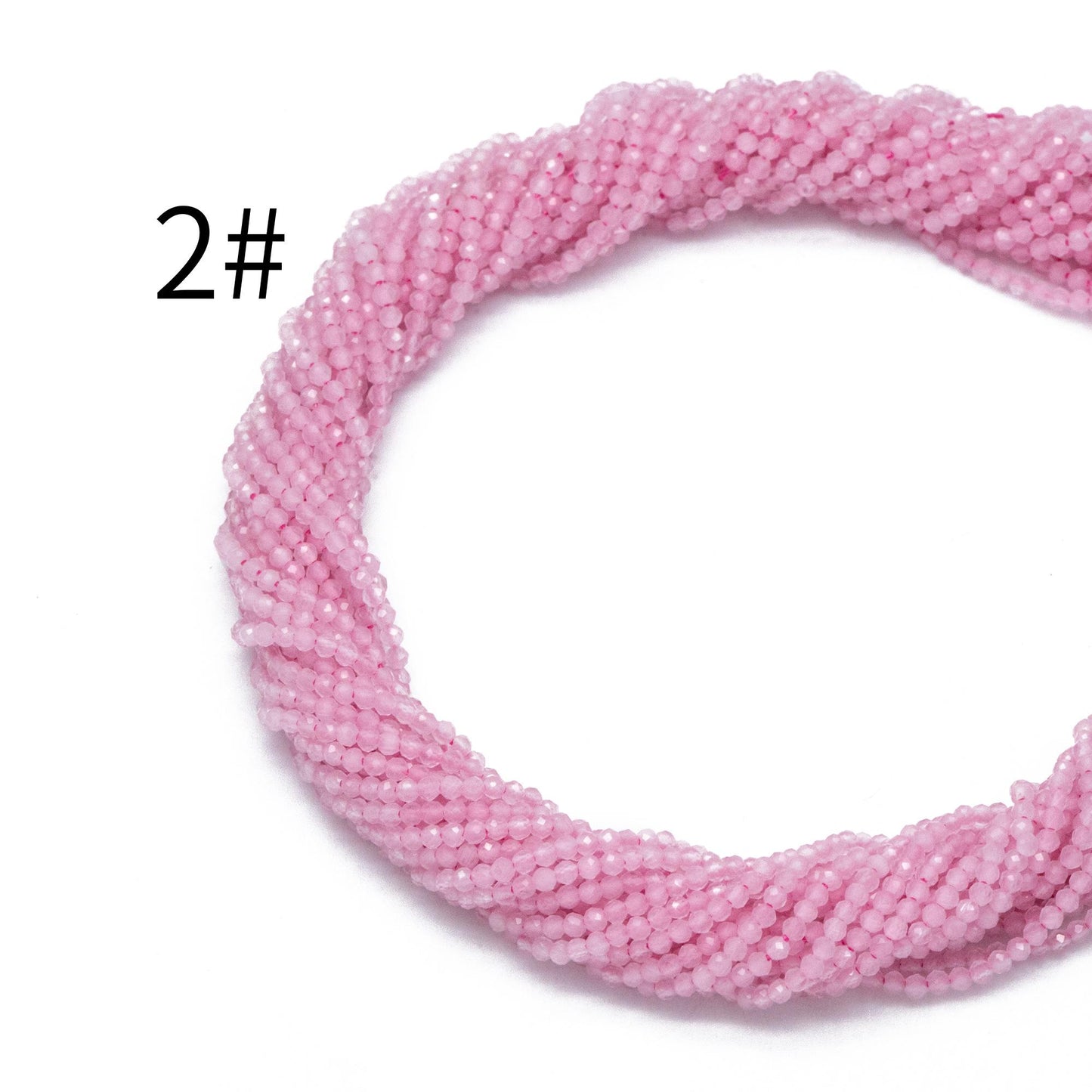 2mm-2.5mm faceted Colorful Micro Cat Eye Glass Beads, Small Faced beads, Bracelet Necklace DIY, Full 15 Inch Strands (TR-012)