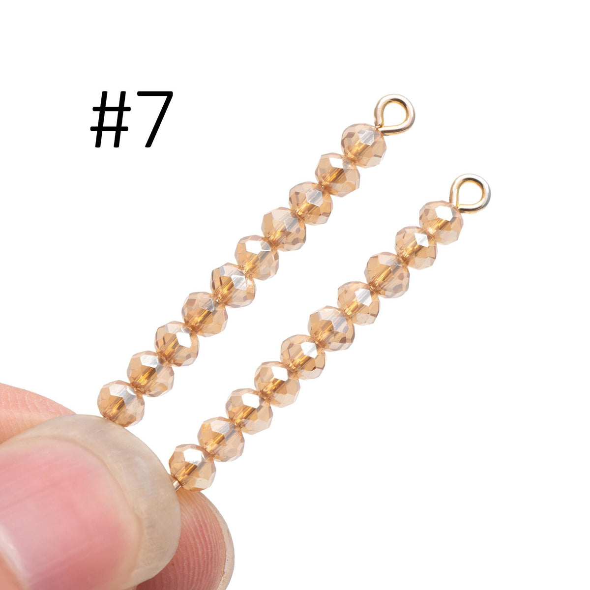 Crystal Glass Rondelle Faceted Tiny beads 2x3mm (#BZ03) (strand of 120 beads)