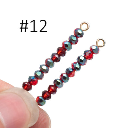 Crystal Glass Rondelle Faceted Tiny beads 2x3mm (#BZ03) (strand of 120 beads)