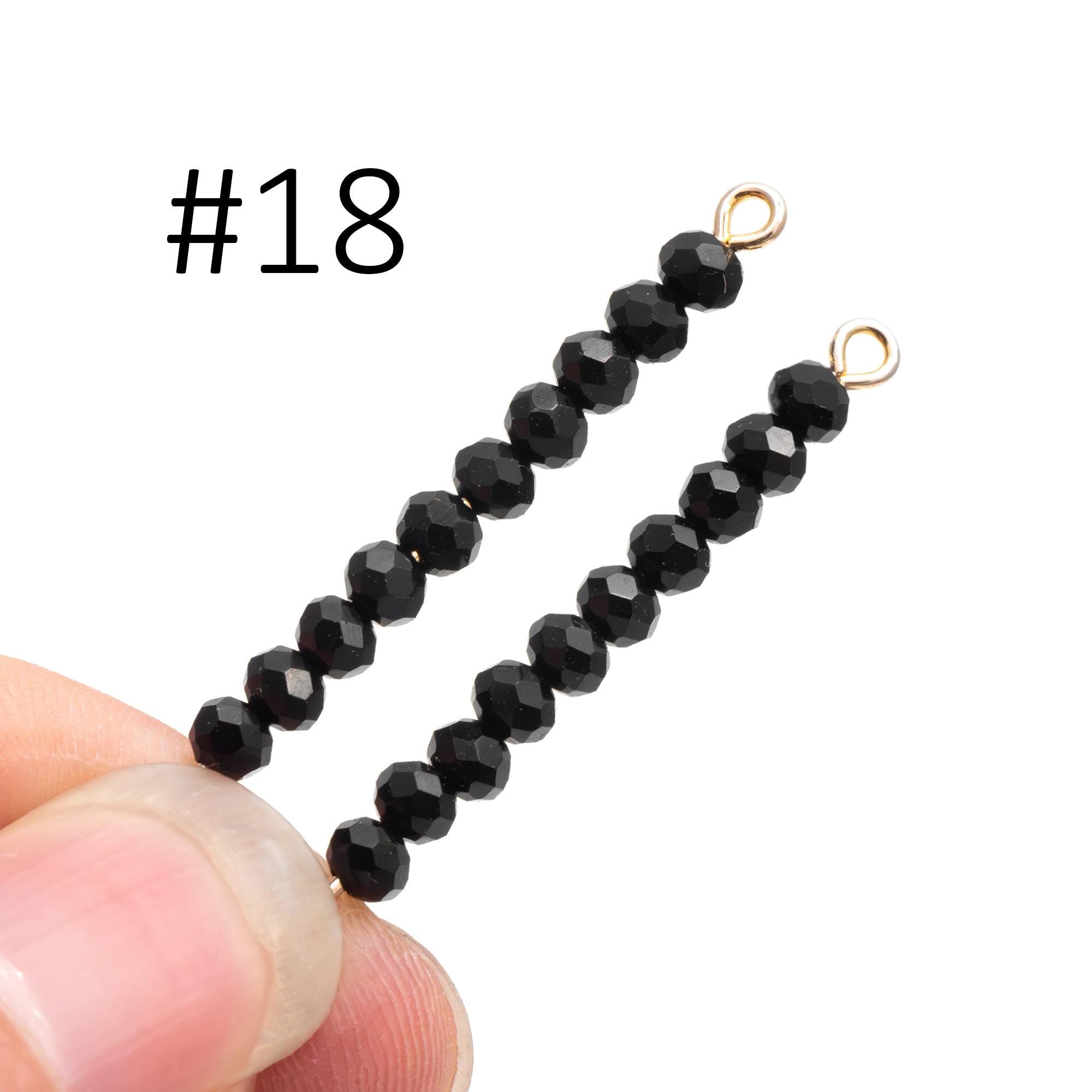 Crystal Glass Rondelle Faceted Tiny beads 2x3mm (#BZ03) (strand of 120 beads)