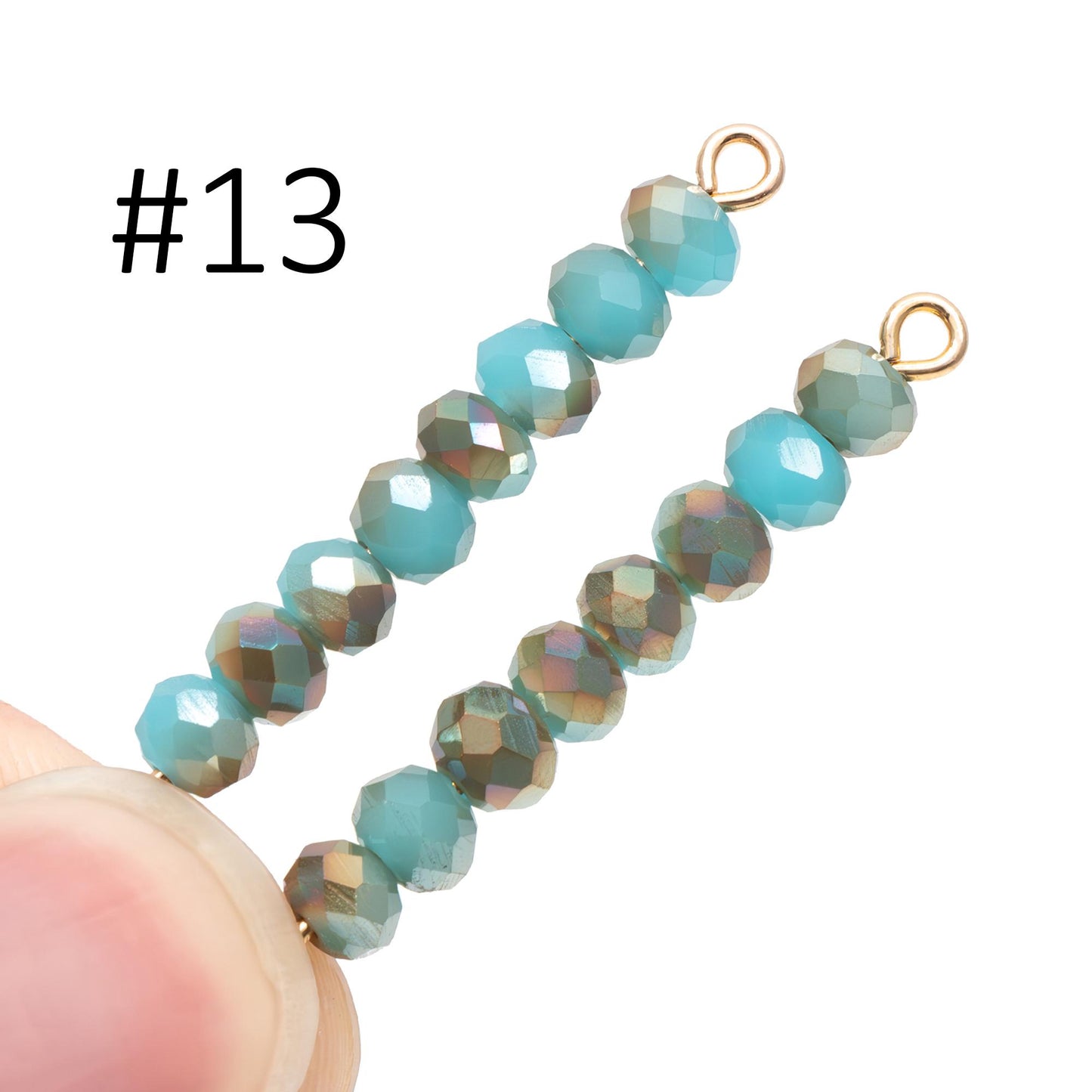 Crystal Rondelle 3x4mm, Glass Faceted Beads, 120 beads (BZ04)